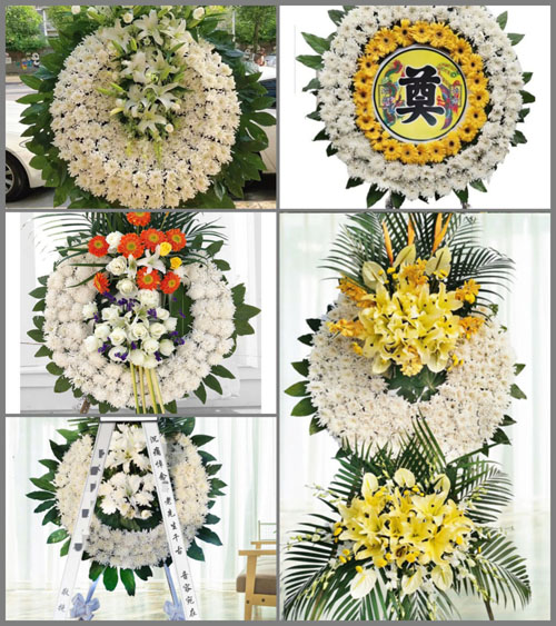 山东青岛平度市李园街道里半庄村花圈速递